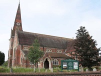 St John's Church in Burgess Hill, the scene of both Birkett's wedding and funeral service