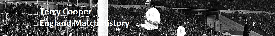 The England Match History of Terry Cooper