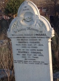Foulkes' grave at Burngreave Cemetery