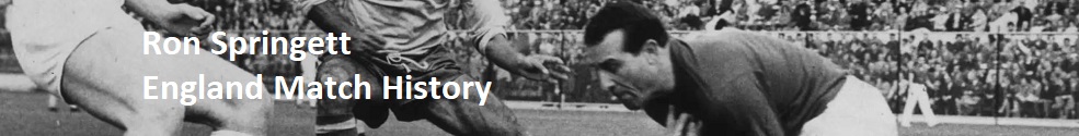 The England Match History of Ron Springett