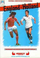 1964 Holland v England International Poster Prog 
